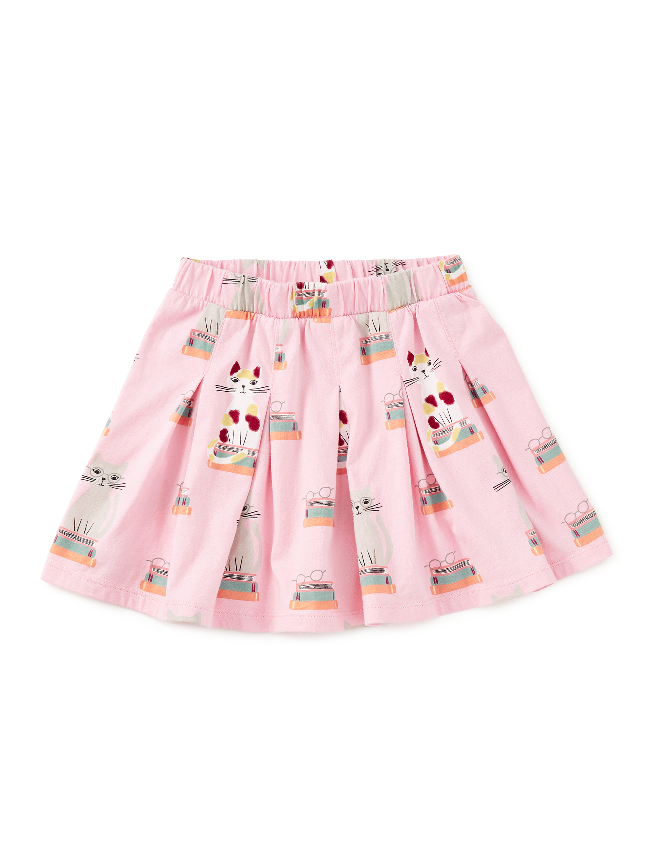 Pleated Jersey Skirt