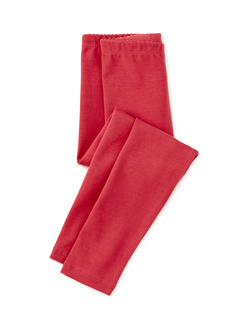 Solid Leggings in Rhubarb - View 1