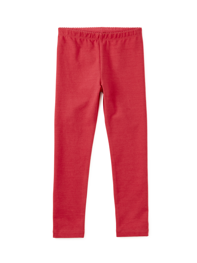 Solid Leggings in Rhubarb - View 2