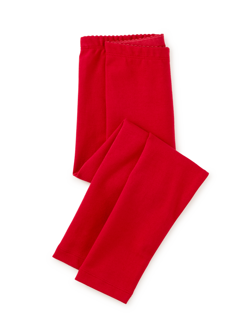 Solid Leggings in Pomegranate - View 1