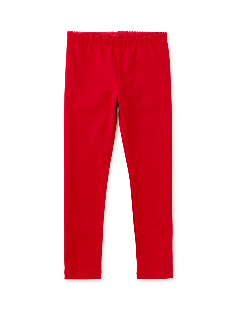 Solid Leggings in Pomegranate - View 2