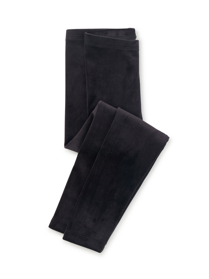 Velour Leggings in Jet Black - View 1