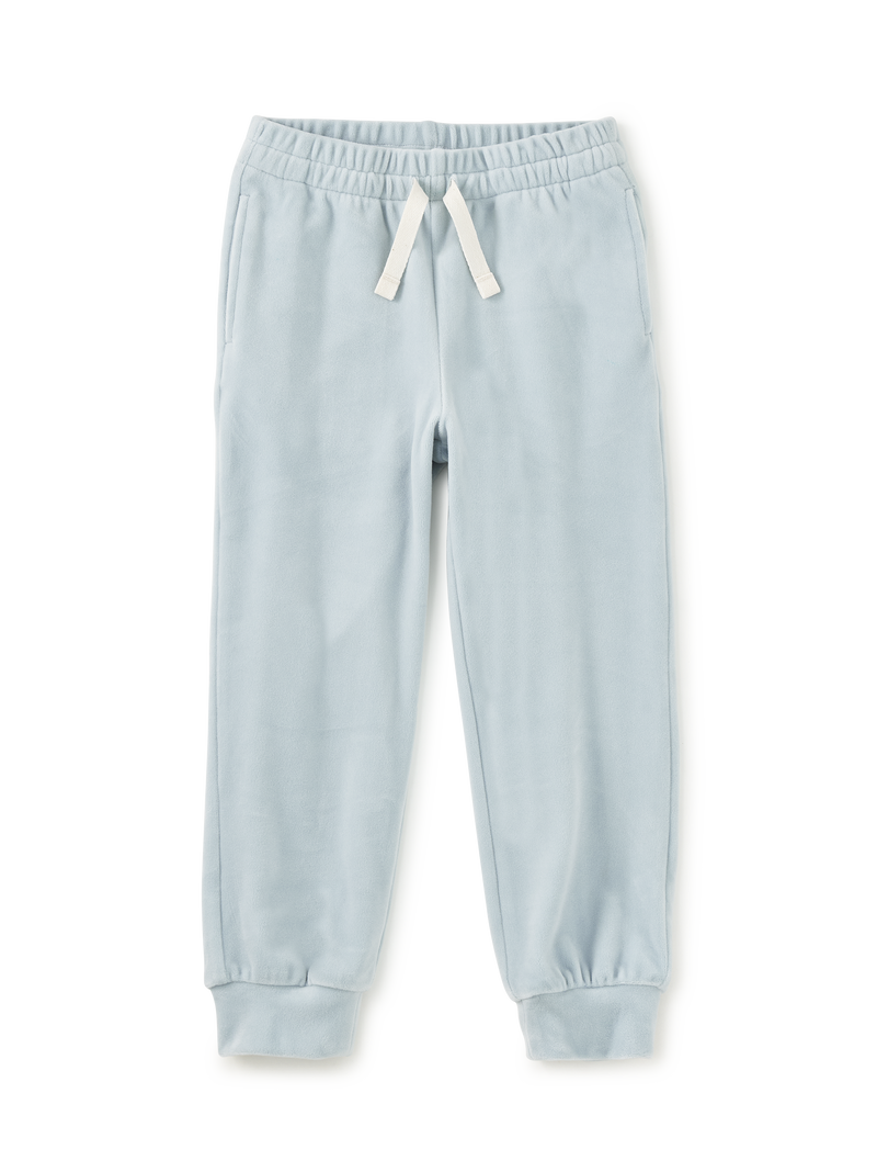 Easy Fit Very Velour Joggers in Blue Fog - View 1