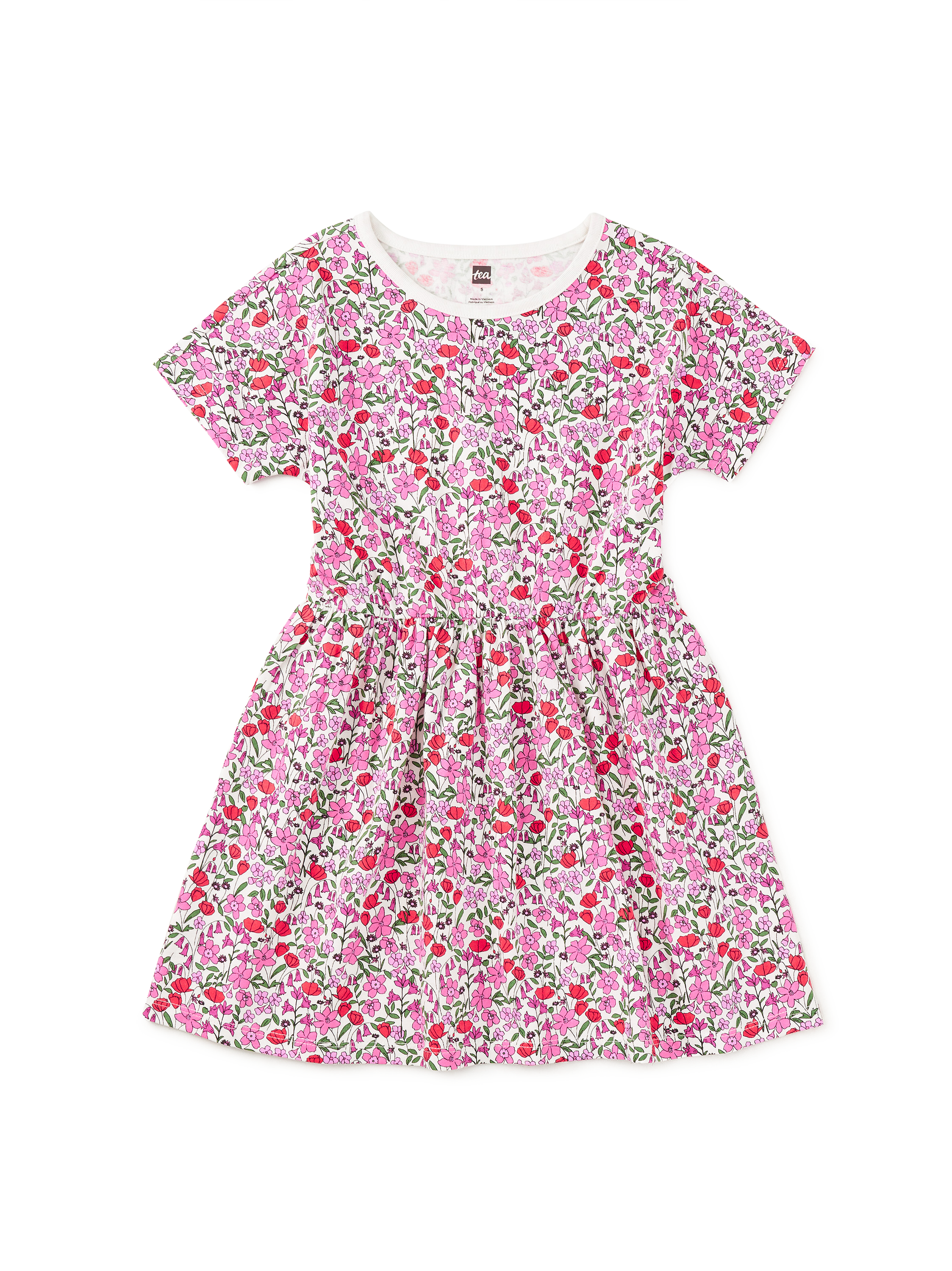 Short Sleeve Twirl Dress