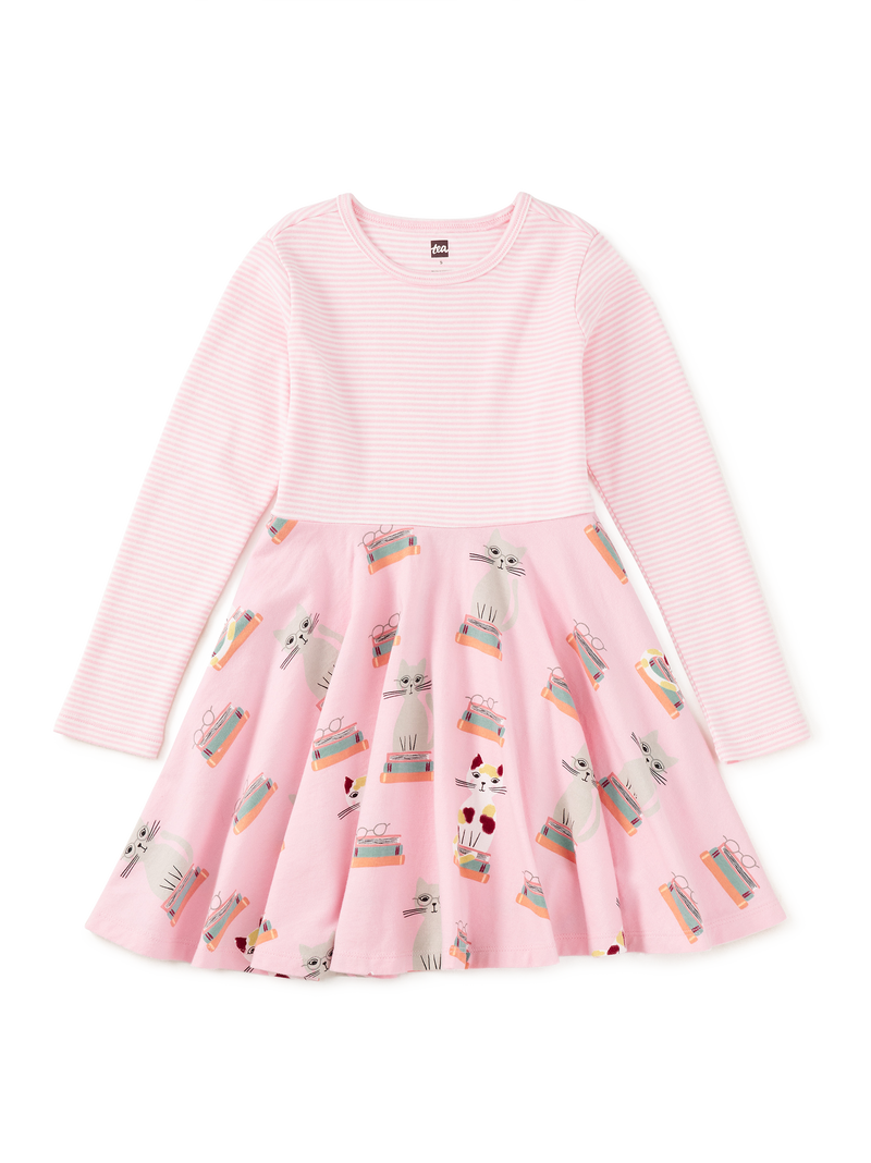 360 Twirl Dress in Bookshop Cat - View 1