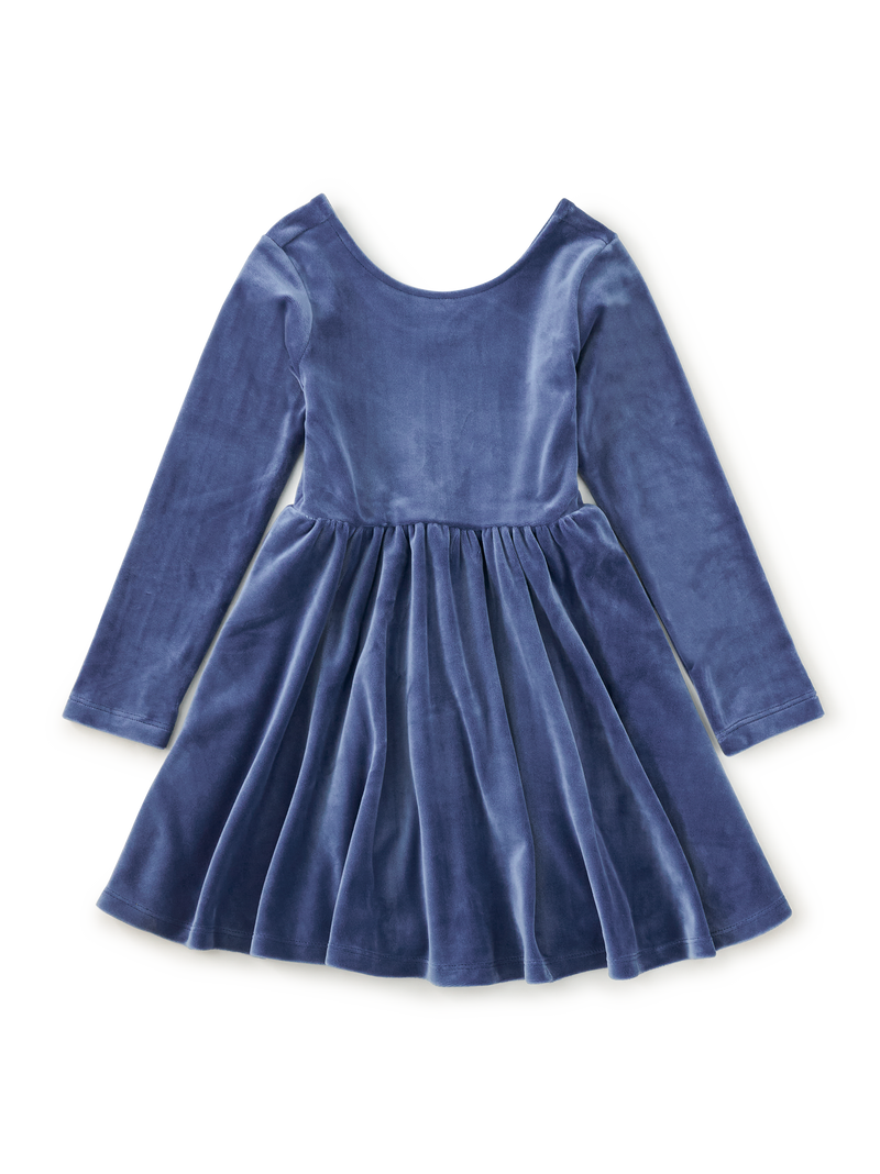 Velour Ballet Dress in NAVAL BLUE - View 1