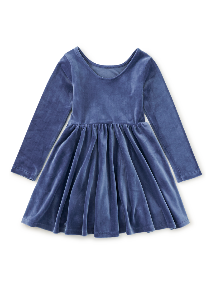 Velour Ballet Dress in NAVAL BLUE - View 2