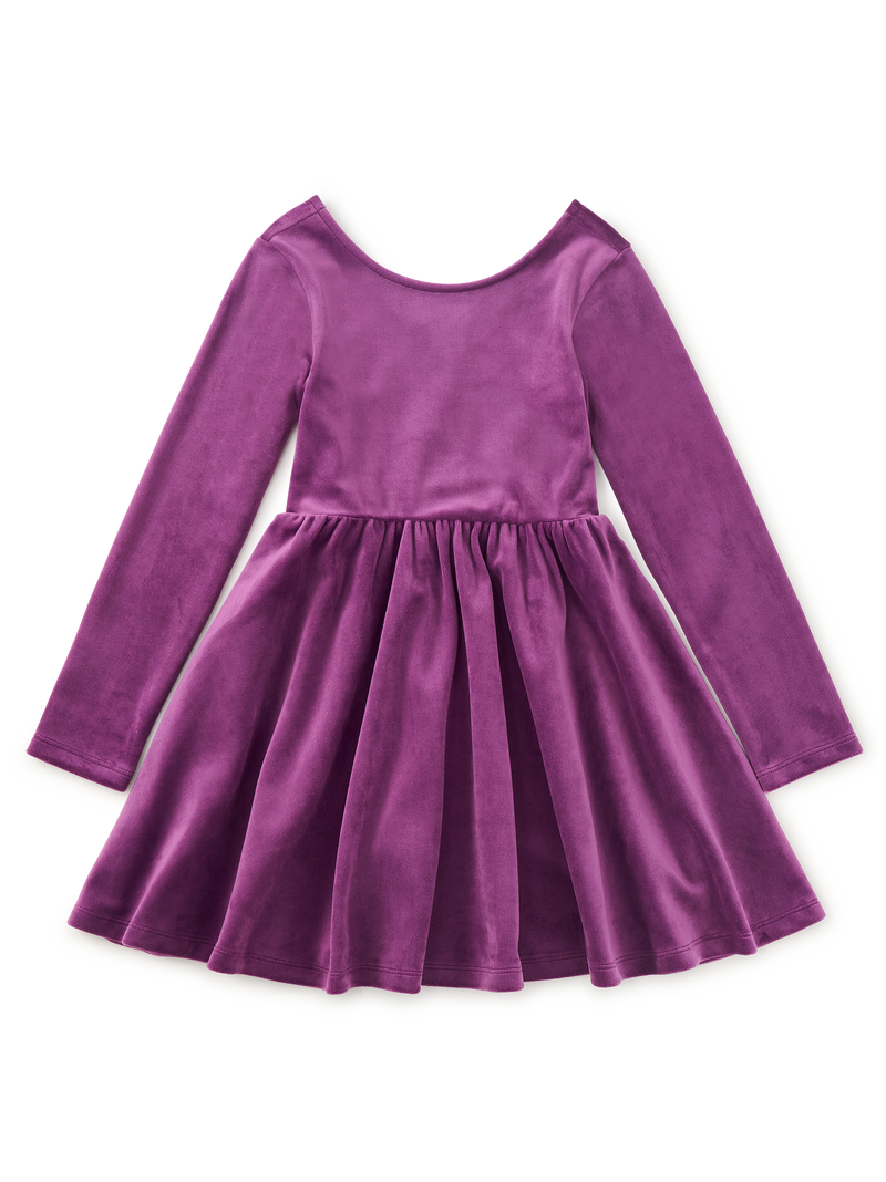 Velour Ballet Dress in Cosmic Berry - View 1