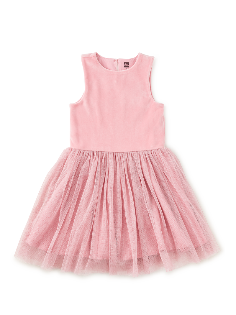 Velour &amp; Tulle Ballet Dress in Honeysuckle Rose - View 1