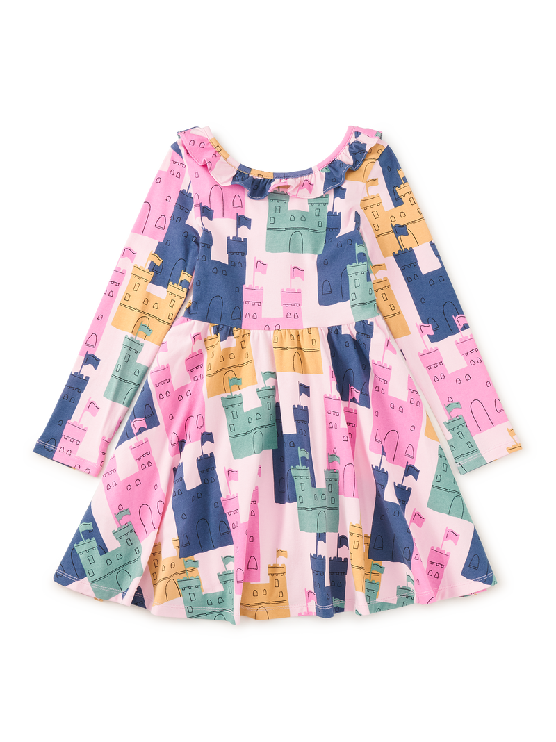 Ruffle Collar Ballet Dress in Dover Castles - View 1