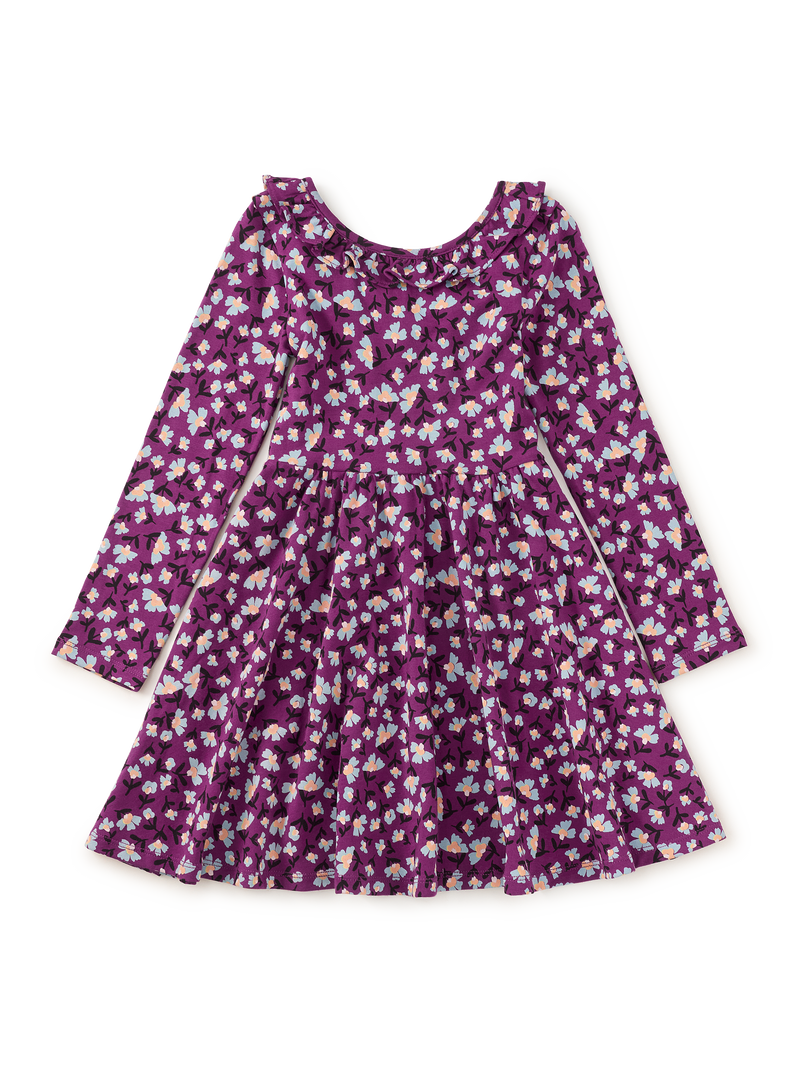 Ruffle Collar Ballet Dress in Berryfield Floral - View 1