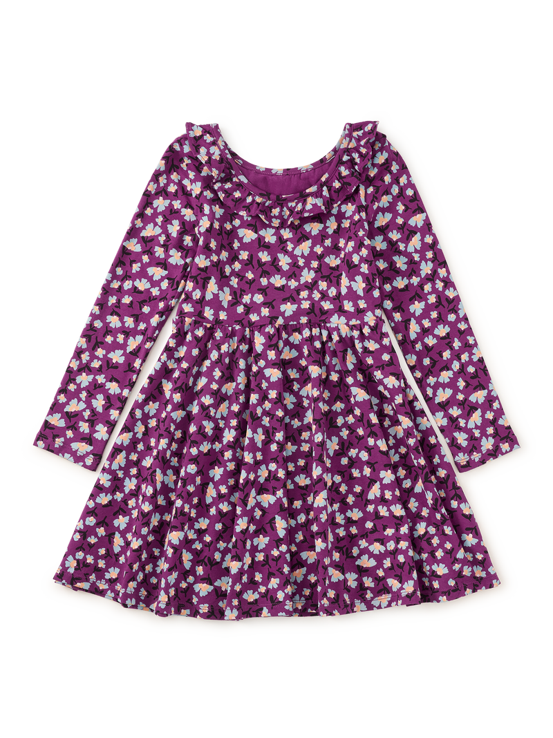 Ruffle Collar Ballet Dress in Berryfield Floral - View 2