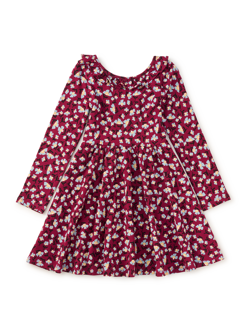 Ruffle Collar Ballet Dress in Berryfield Floral - View 1