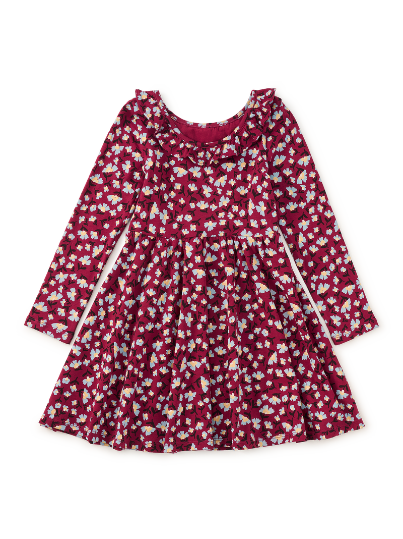 Ruffle Collar Ballet Dress in Berryfield Floral - View 2