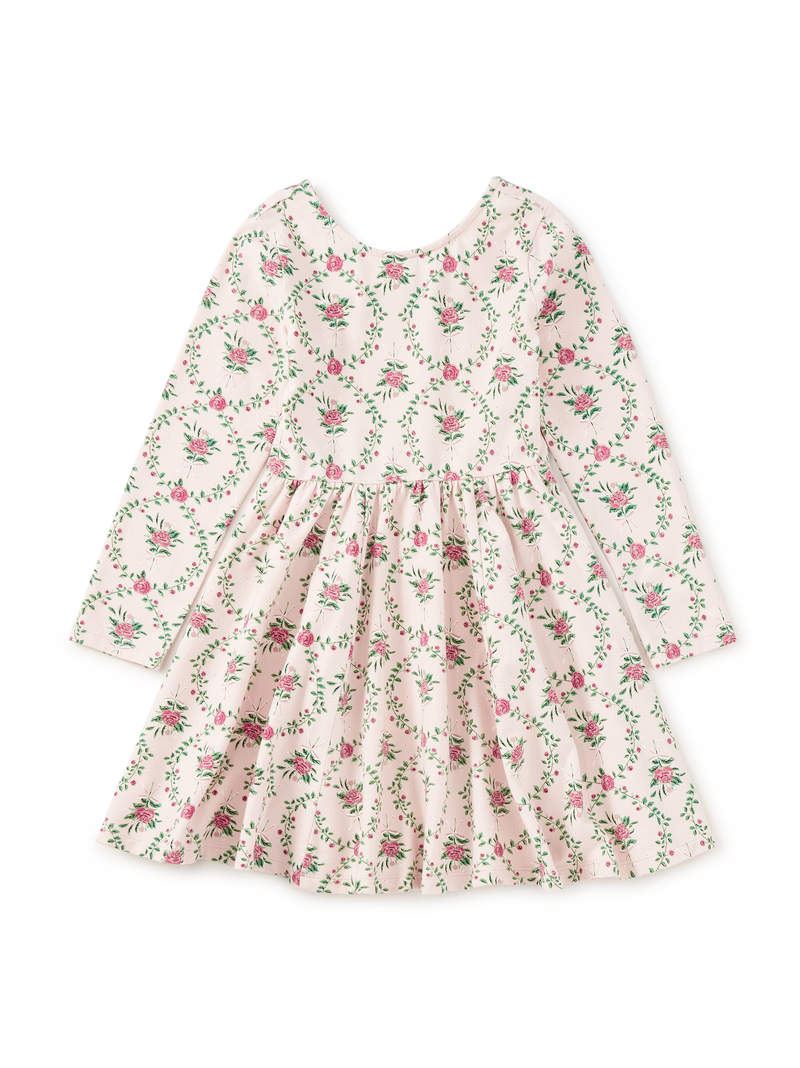 Printed Ballet Dress in Wallpaper Floral - View 1