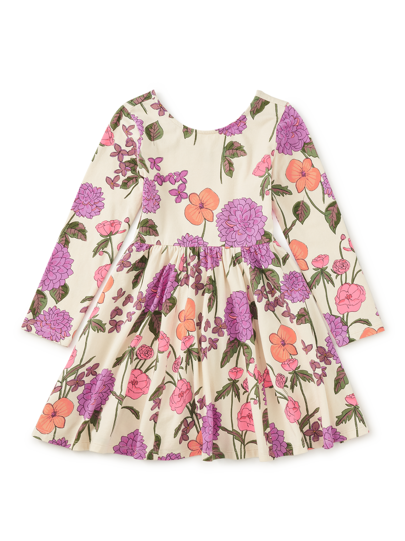 Printed Ballet Dress in English Dahlia - View 1