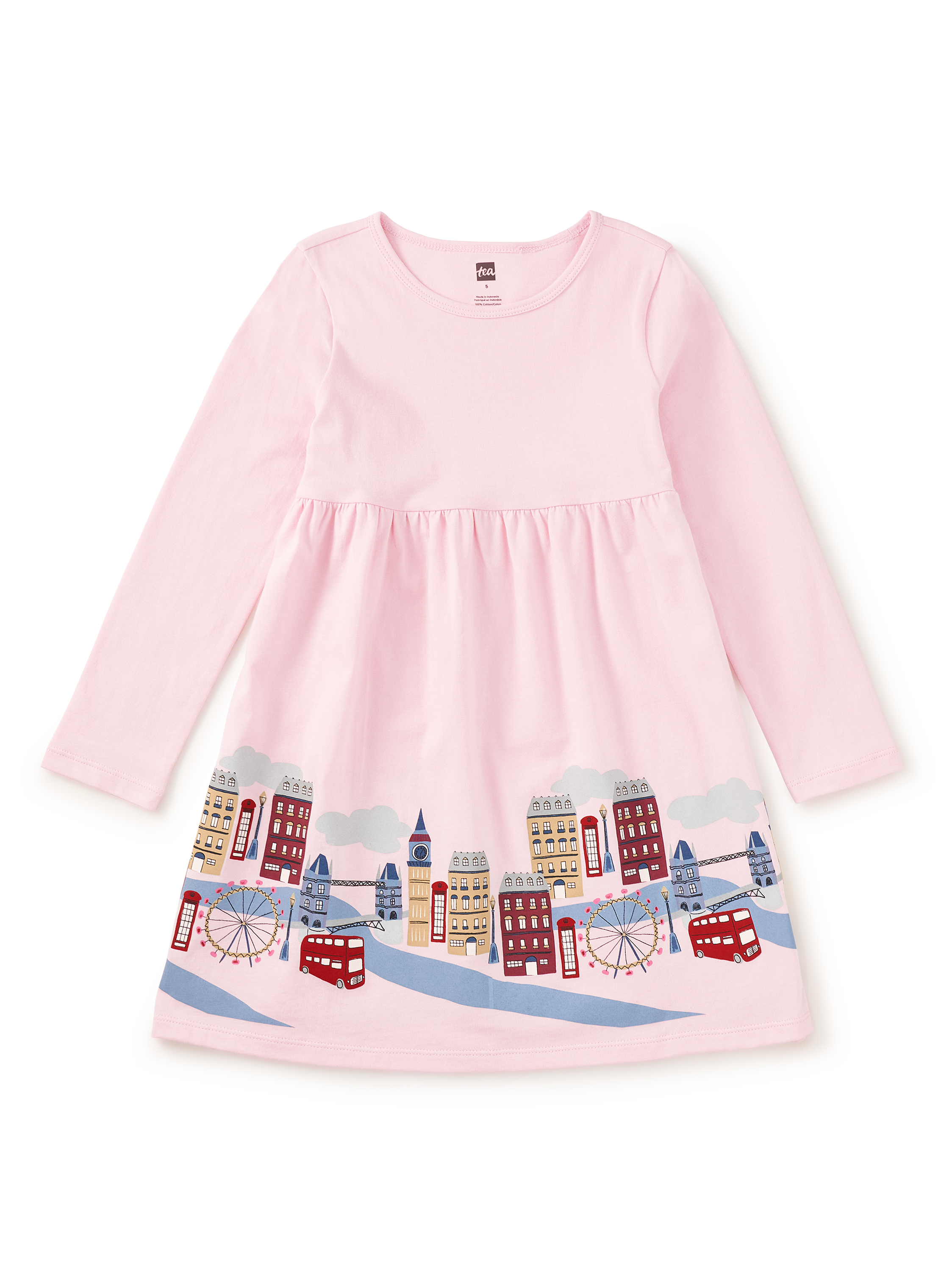 London Cityscape Skirted Dress