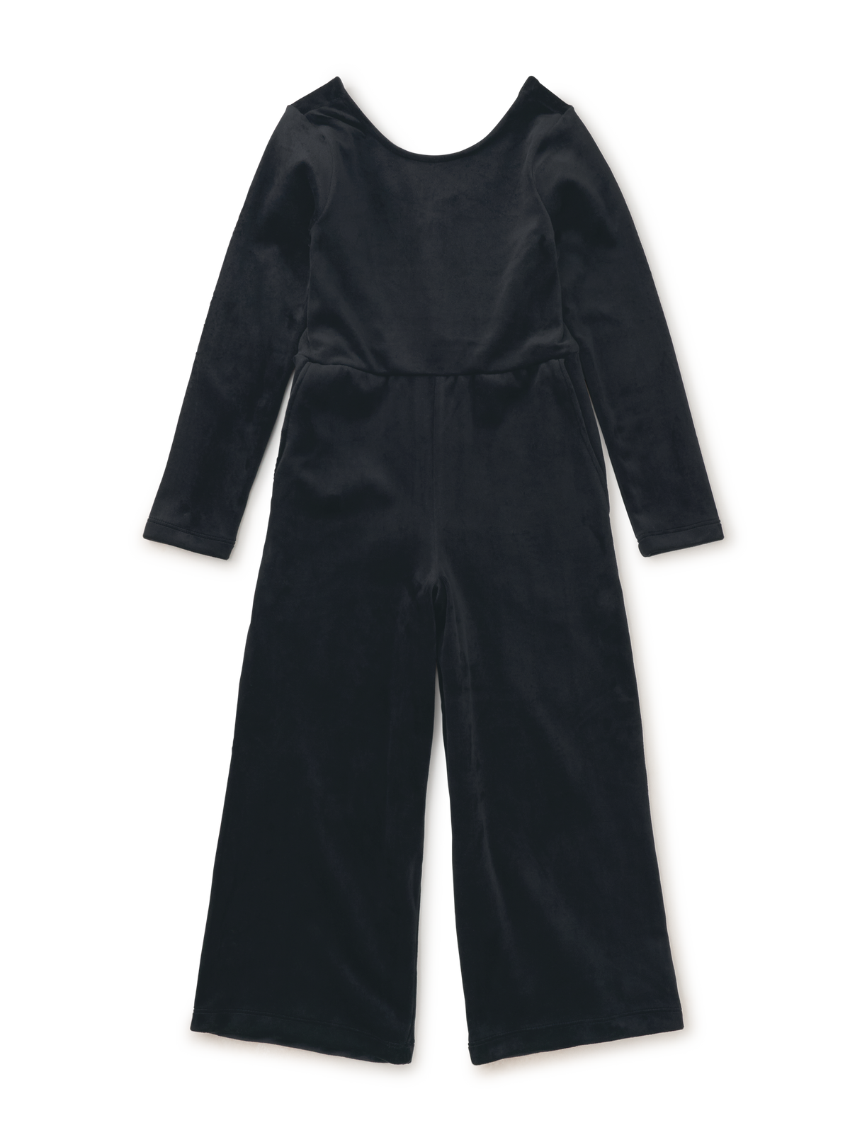6(ROKU) BEAUTY&YOUTH　VELOUR ALL IN ONE Girl Jet Black Just For Kicks Velour Jumpsuit | Tea Collection