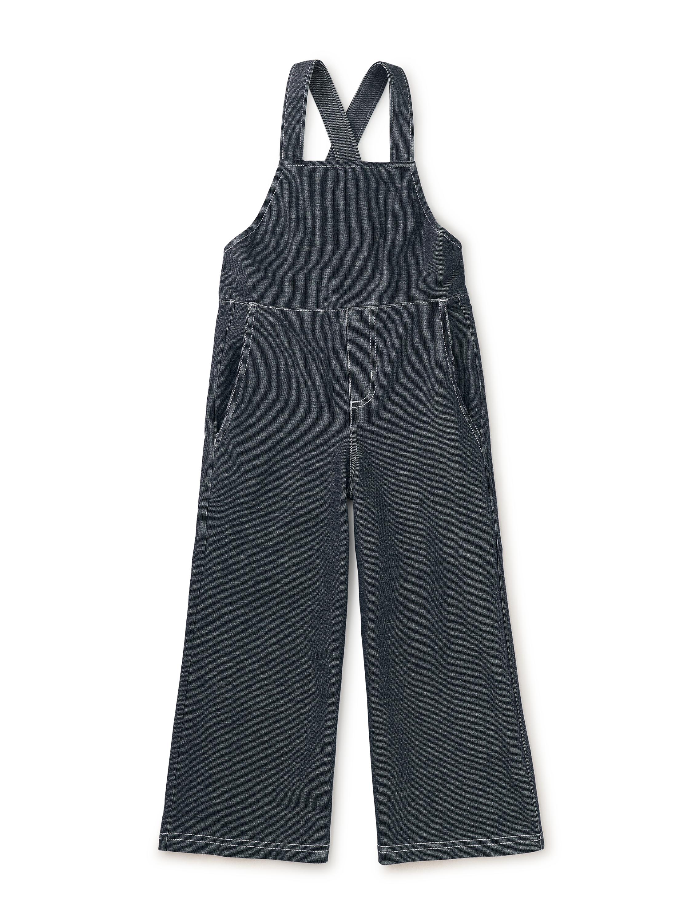 Wide Leg Denim-Like Overalls