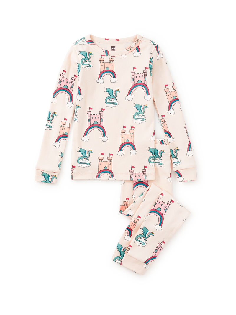 Goodnight Pajama Set in Castle Cloud Dragons - View 1