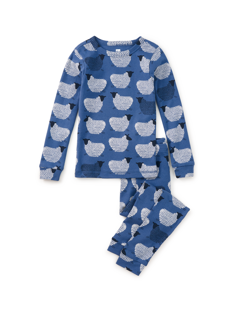 Goodnight Pajama Set in Counting Sheep - View 1