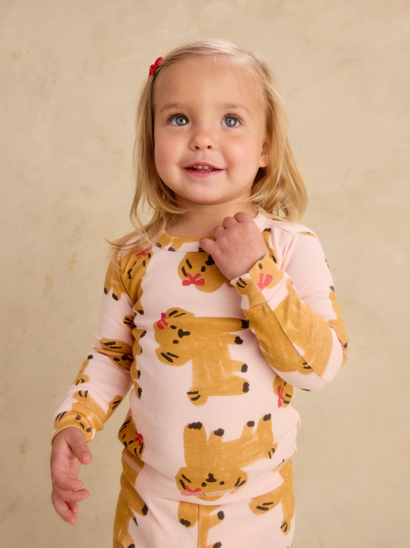 Goodnight Pajama Set in Primrose Pups - View 2