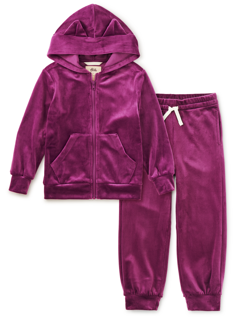 Cosmic Berry Velour Hoodie &amp; Joggers 2-Piece Set in 3-6M - View 1