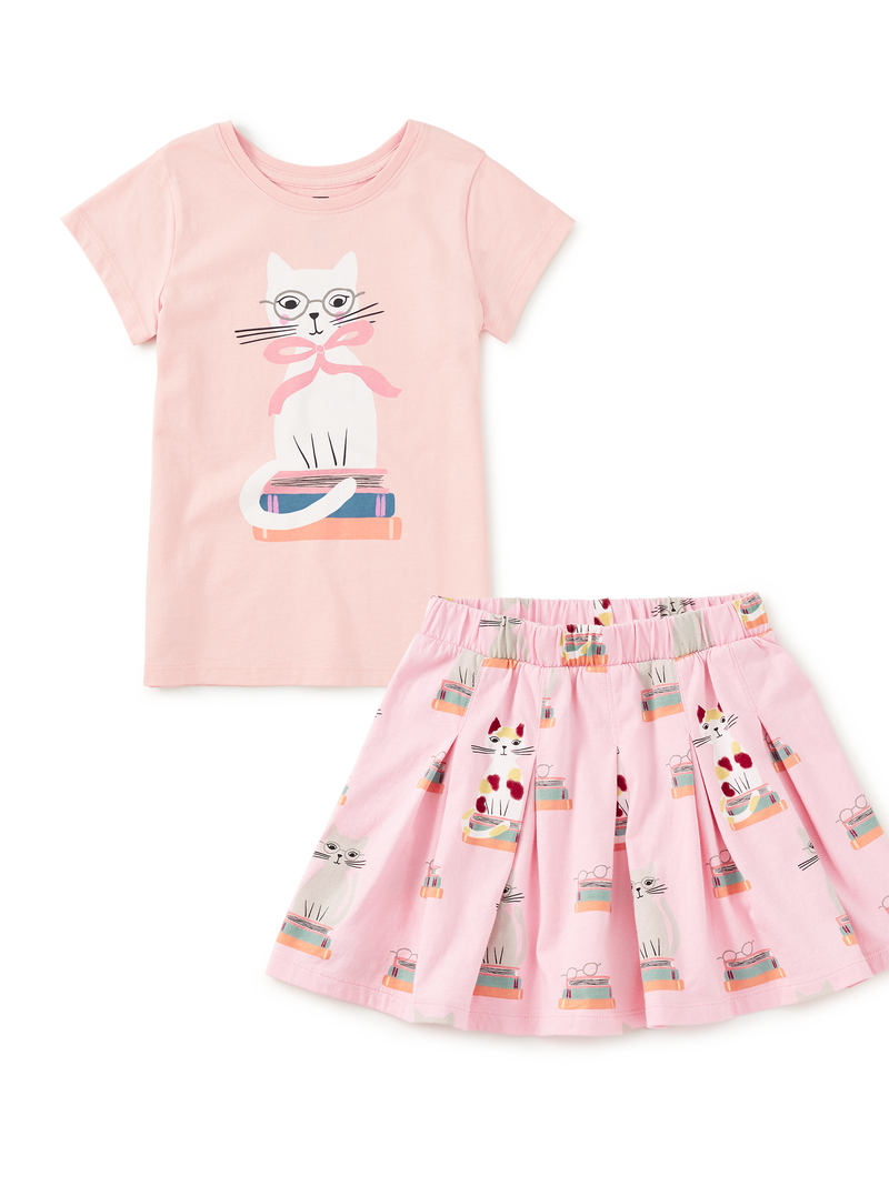 Bookshop Cat 2-Piece Set in 3-6M - View 1