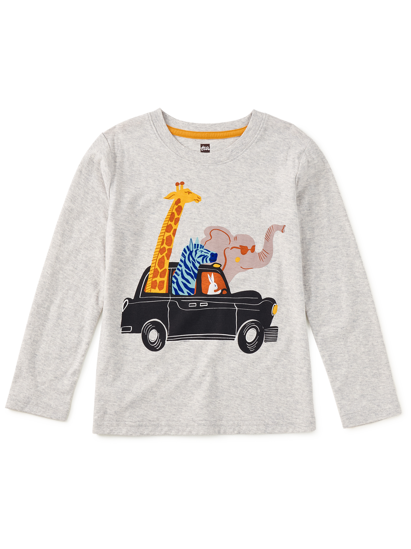 A Wild Ride Graphic Tee in Light Grey Heather - View 1