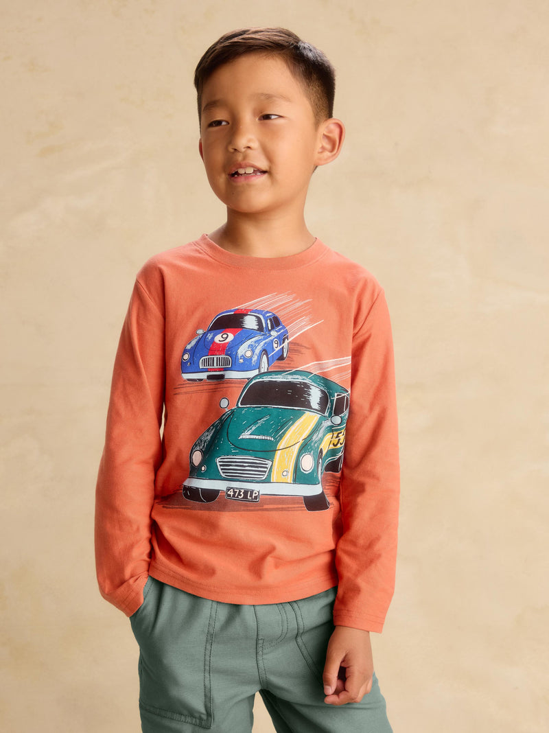 British Racer Graphic Tee in Copper - View 2