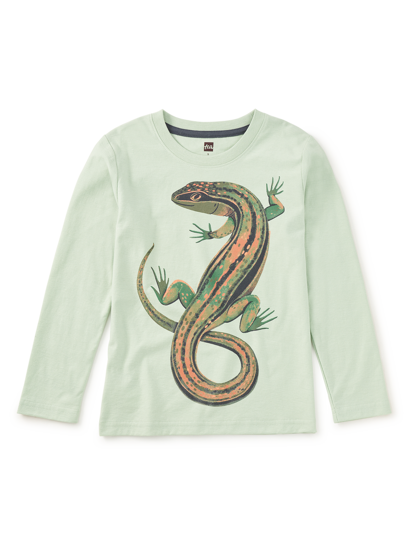 Garden Lizard Graphic Tee in Mint Cream - View 1