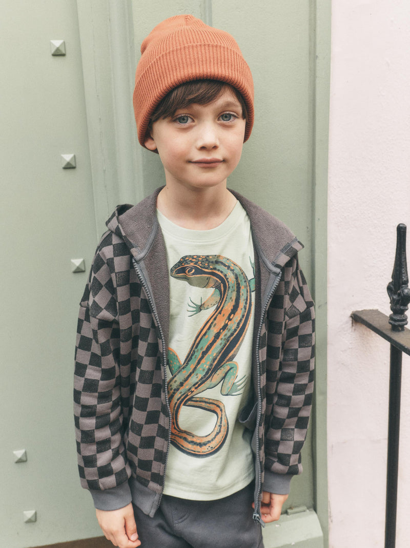 Garden Lizard Graphic Tee in Mint Cream - View 2