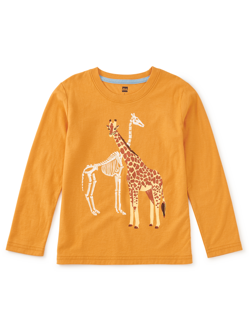 Fossil Giraffe Graphic Tee in Savanna - View 1