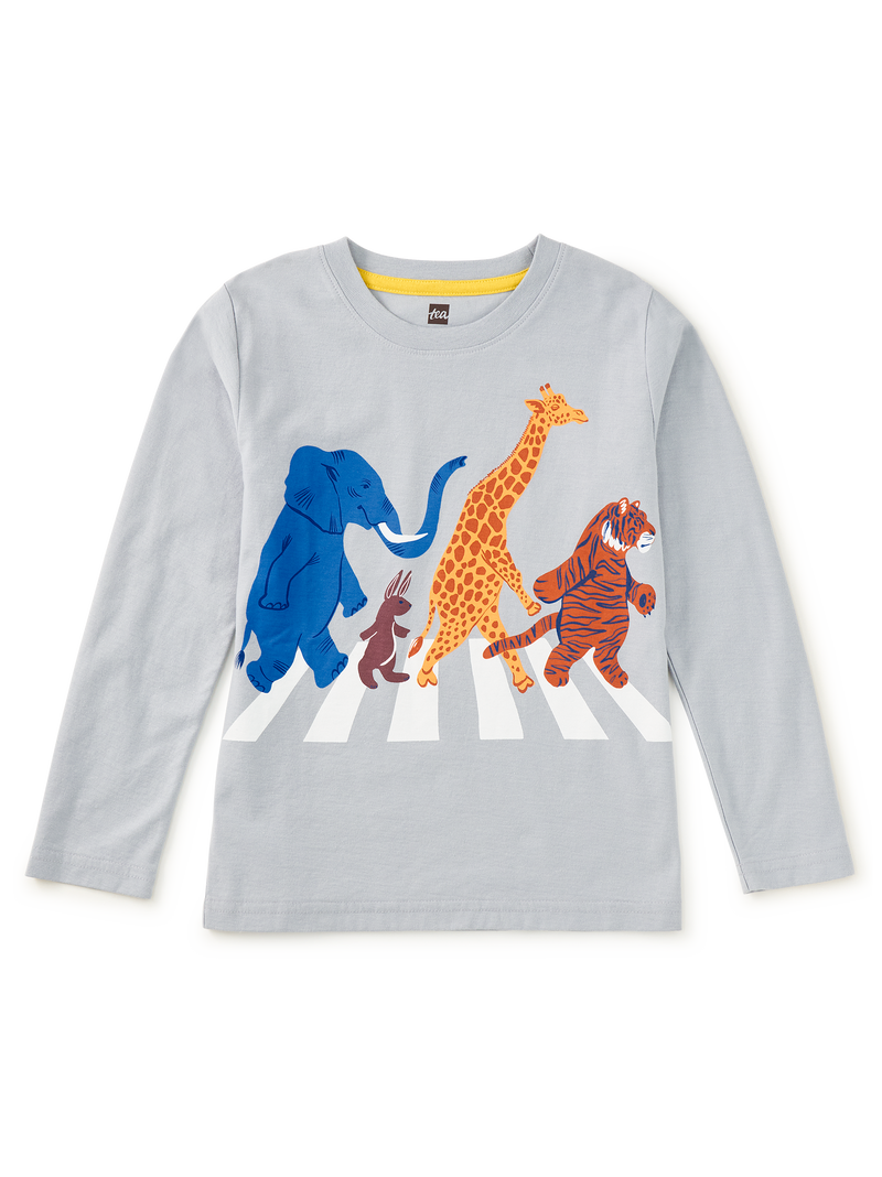 Abbey Road Animals Graphic Tee in Cement - View 1