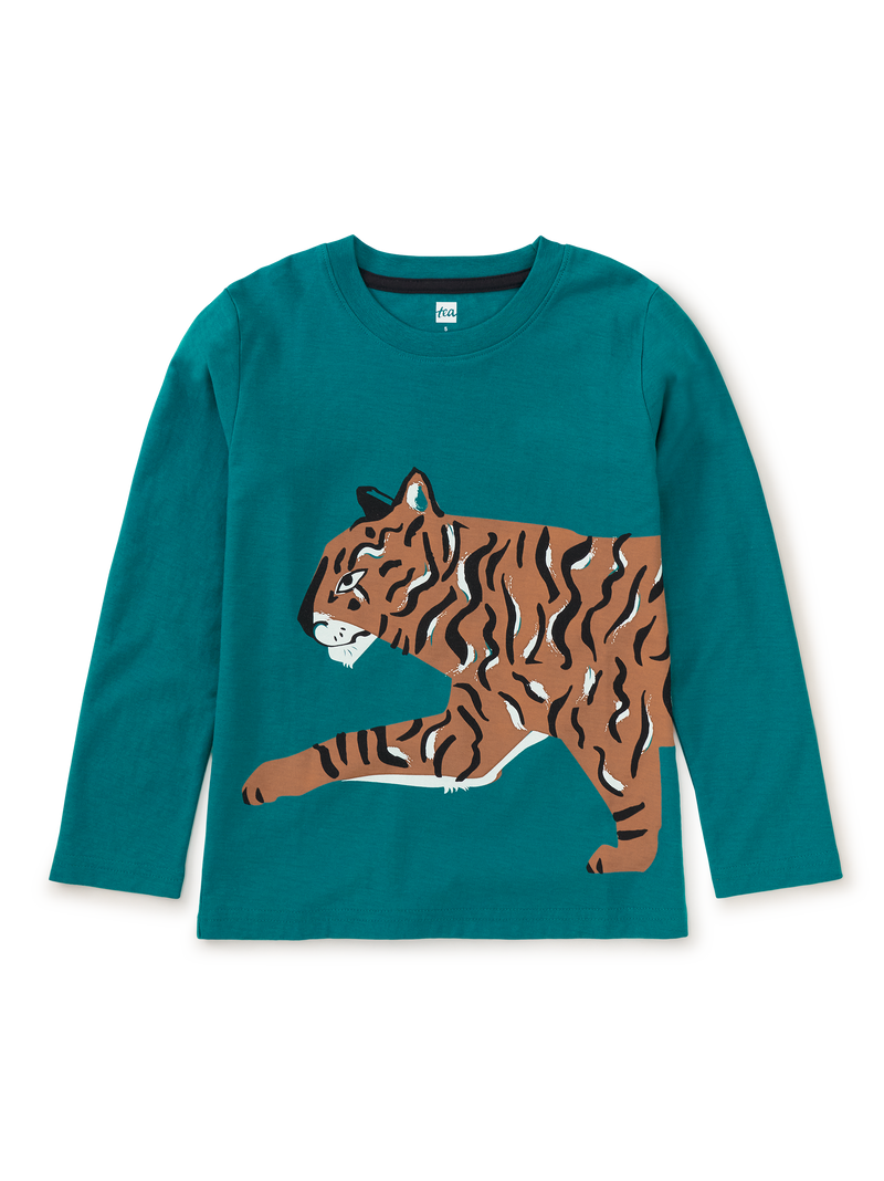 Tiger Prowl Double Sided Tee in Scuba - View 1
