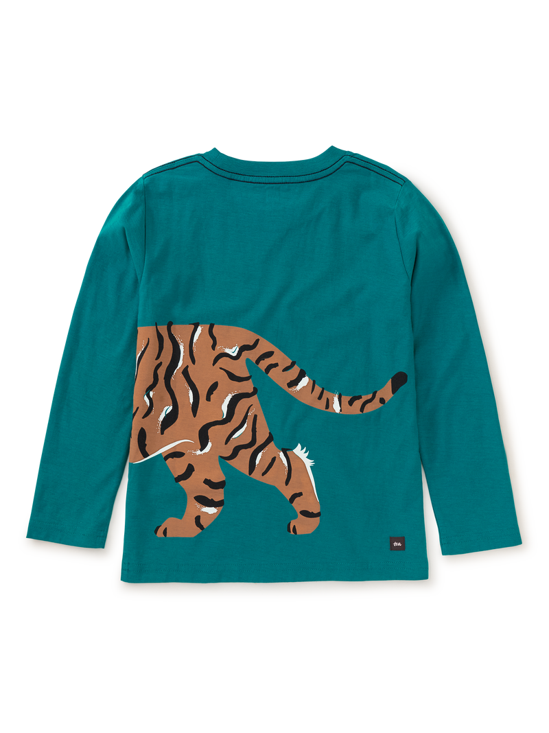 Tiger Prowl Double Sided Tee in Scuba - View 2