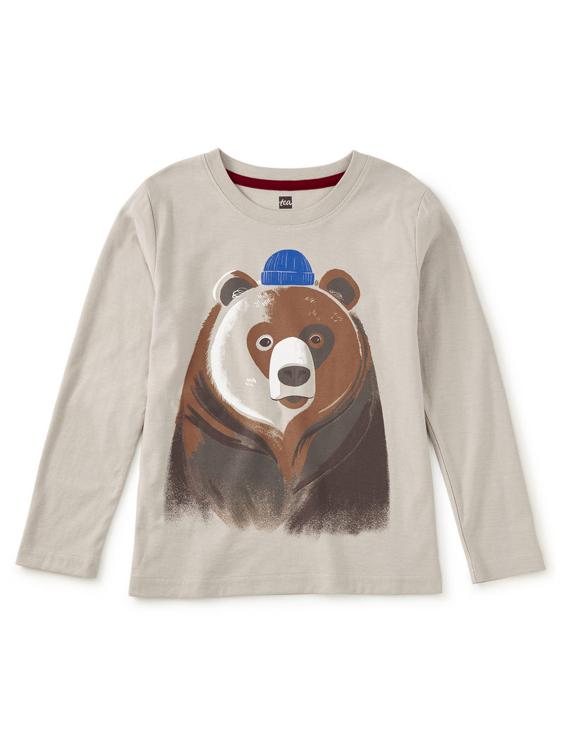 Beanie Bear Graphic Tee in Mist - View 1