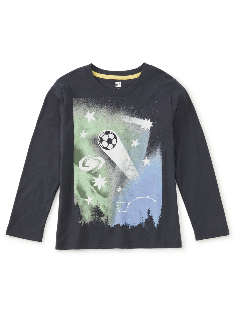 Galactic Goal Graphic Tee in Indigo - View 1