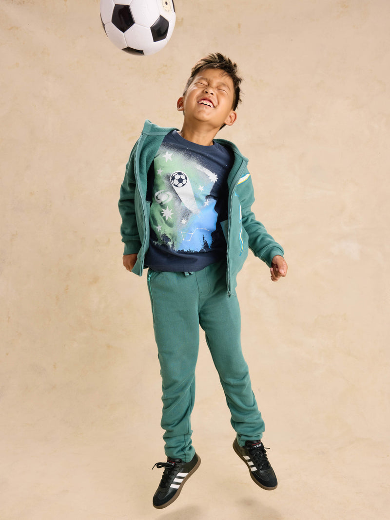 Galactic Goal Graphic Tee in Indigo - View 2