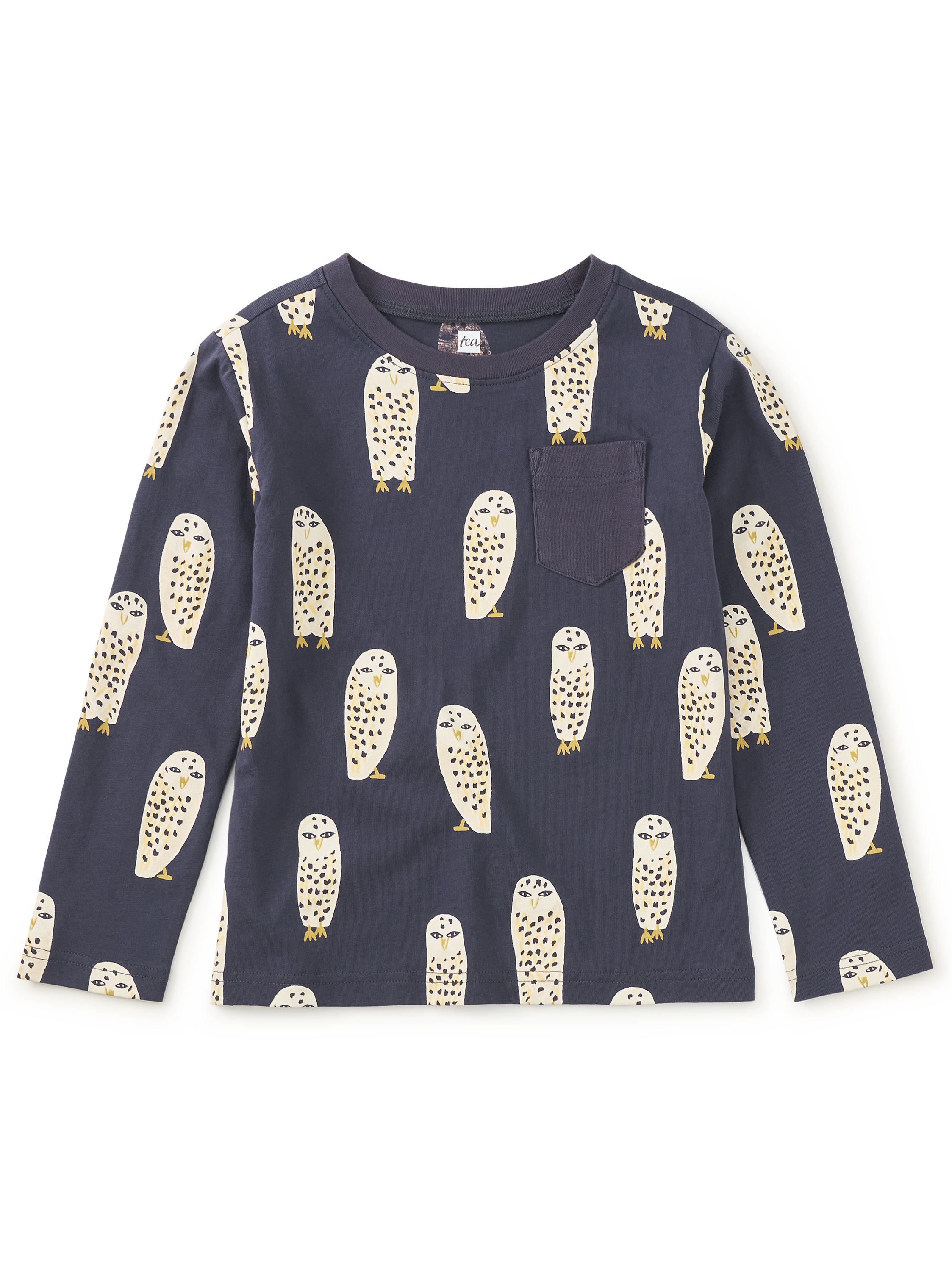 Long Sleeve Printed Pocket Tee