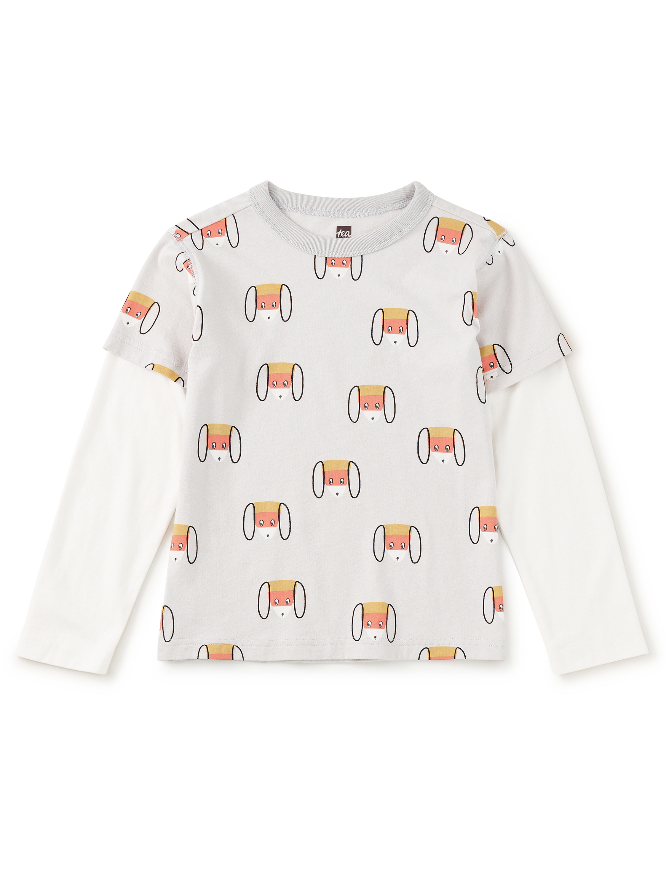 Printed Layered Sleeve Tee