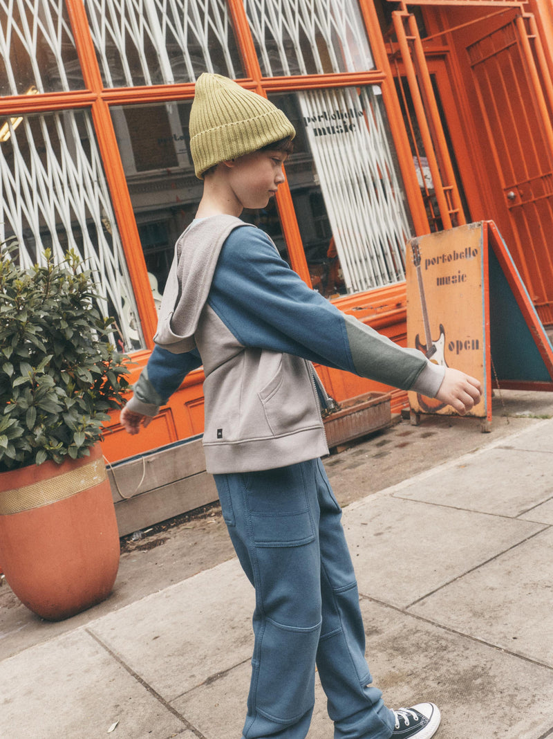 Colorblock Hoodie in Mist - View 2
