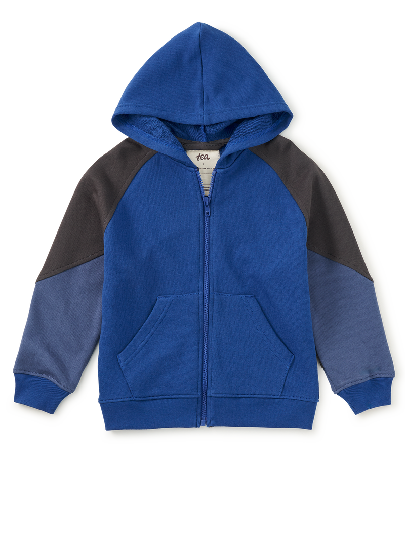 Colorblock Hoodie in Royal - View 1