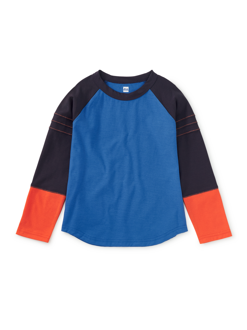 Explorer Colorblock Raglan Top in Imperial - View 1