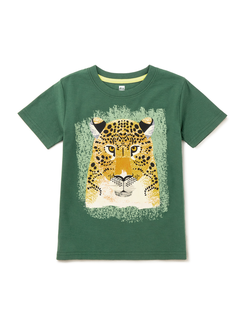 Leopard Graphic Tee in Pineneedle - View 1