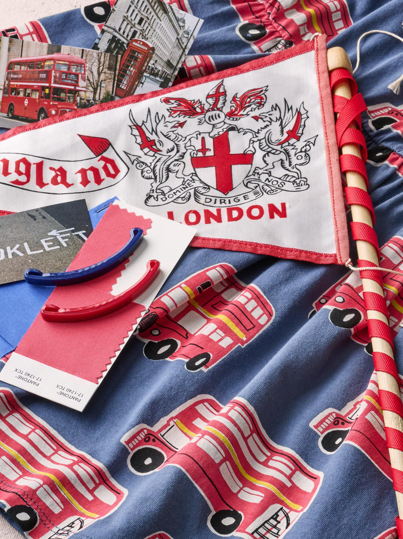 Printed Pocket Tee in Double Decker Bus - View 2