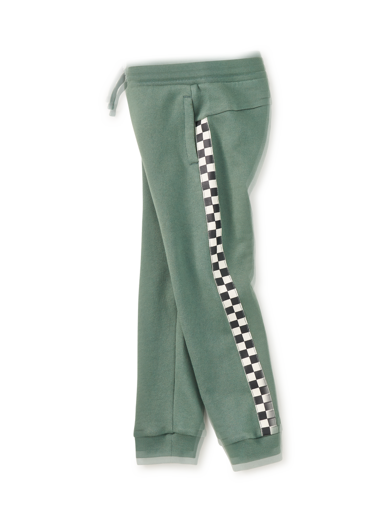 Stripe-Out Joggers in Dried Rosemary - View 1