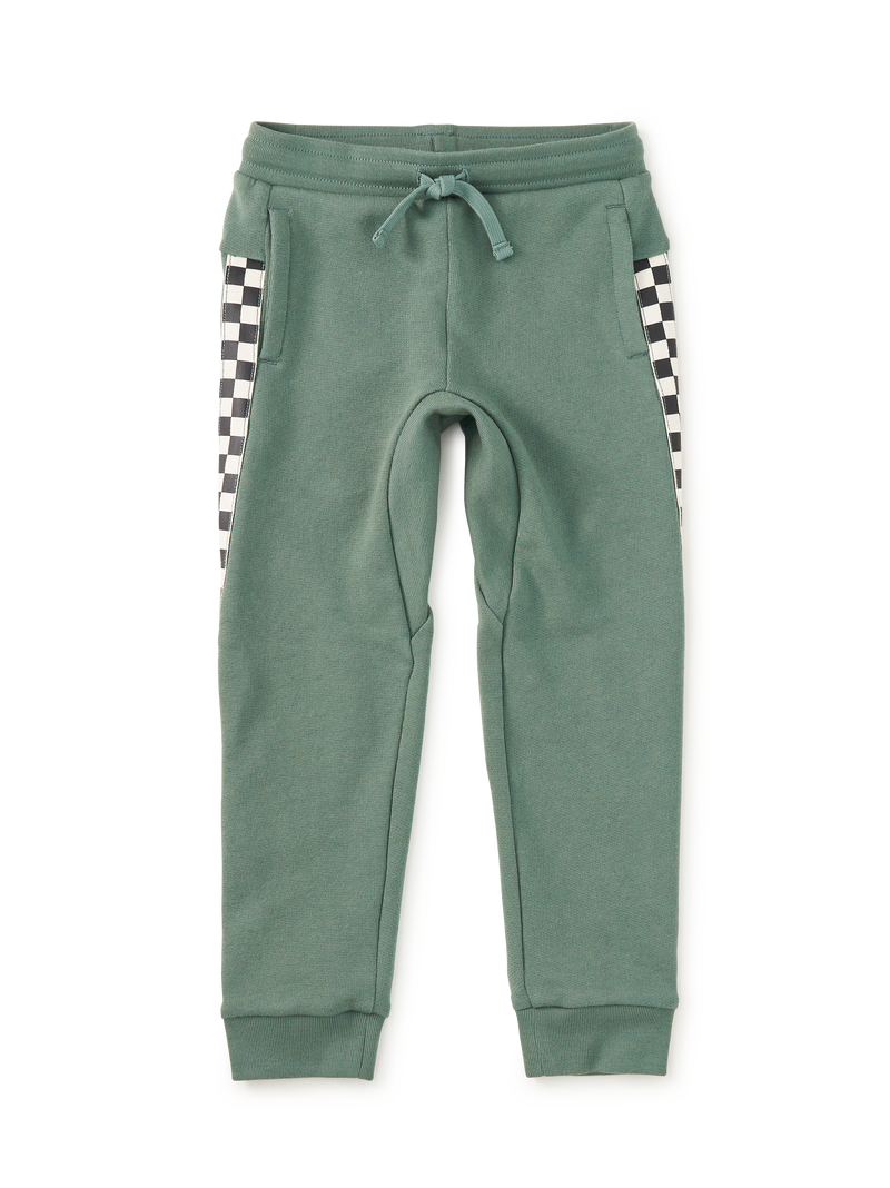 Stripe-Out Joggers in Dried Rosemary - View 2