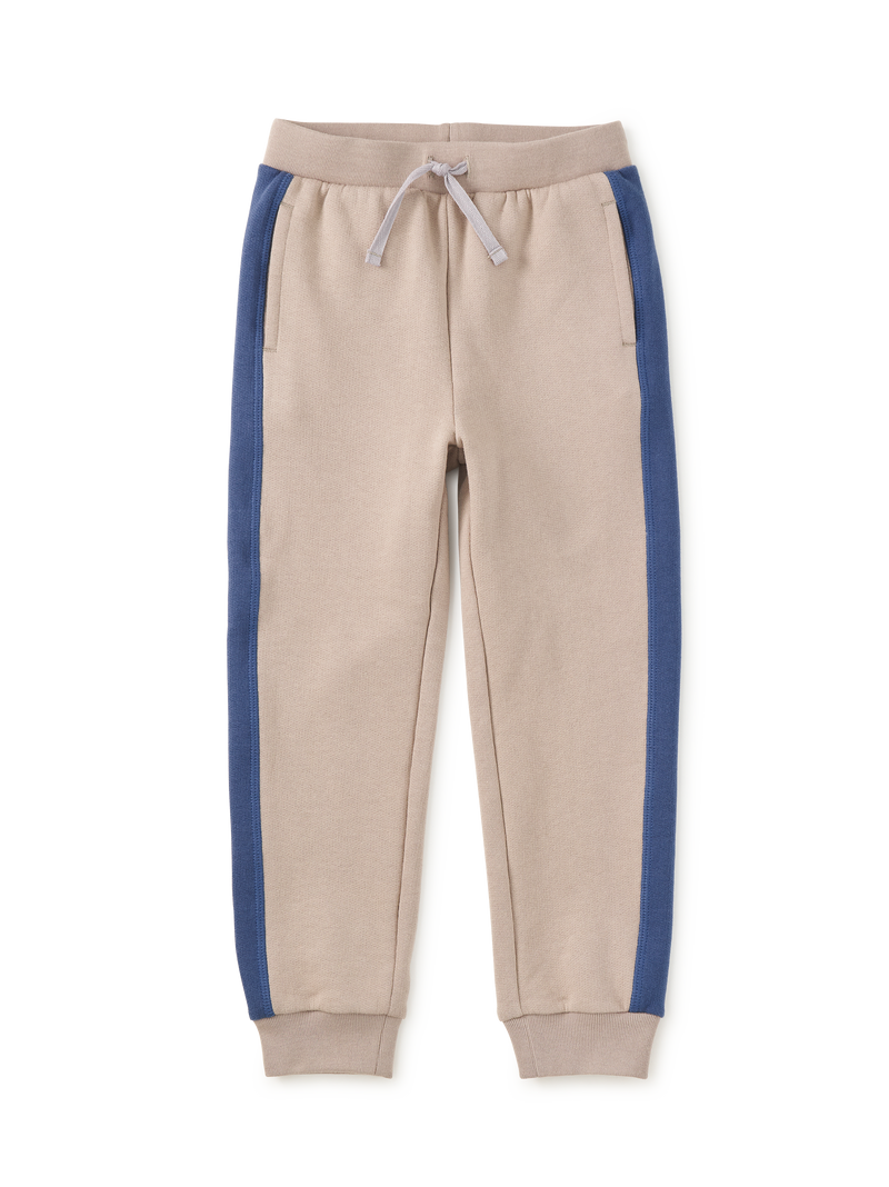 Colorblock Stripe-Out Joggers in Mist - View 1