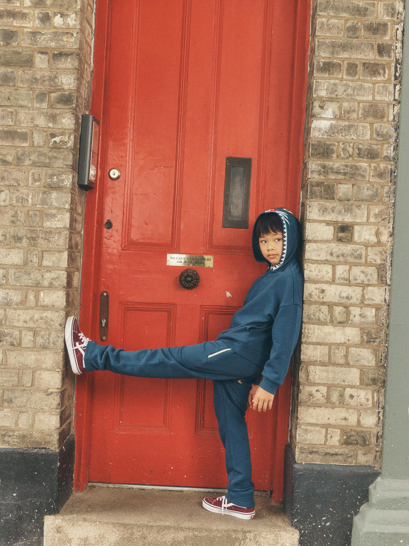 Feeling Zippy Joggers in Bedford Blue - View 2
